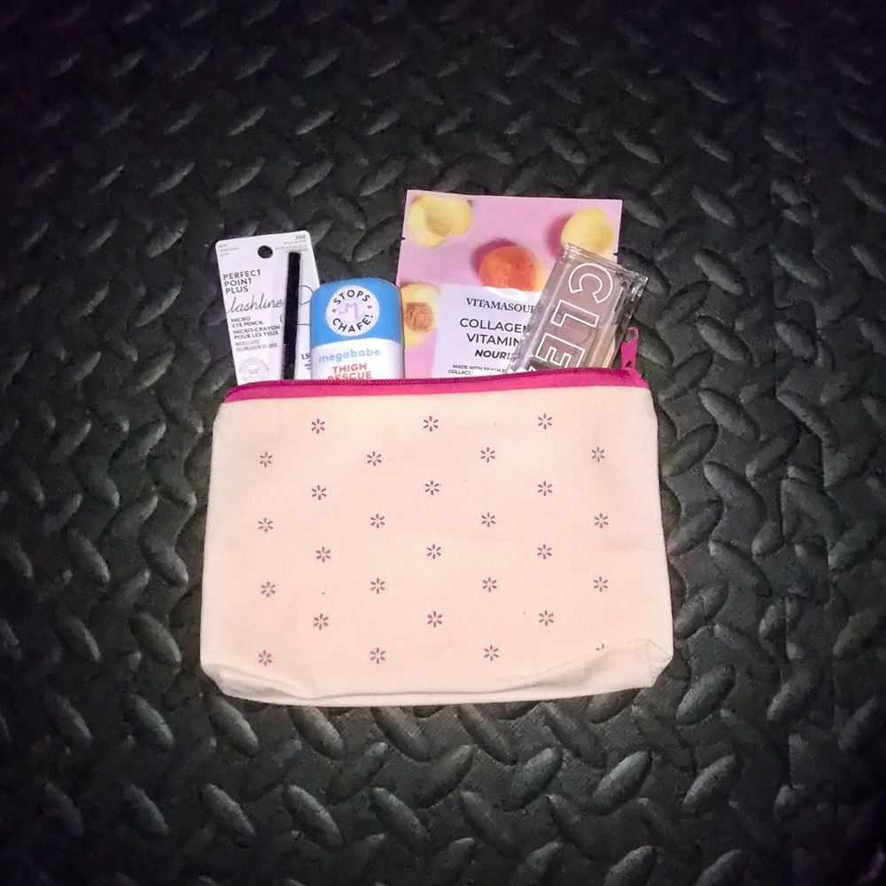Beauty Essentials Travel Pouch Set | CoverGirl, Megababe, Vitamin Mask